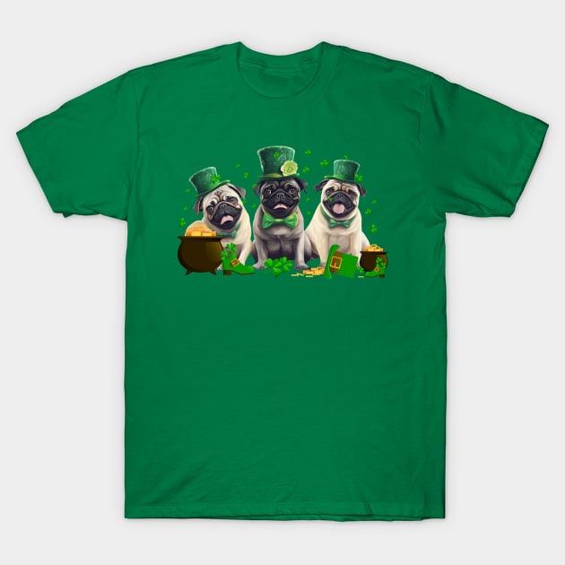 My Pug Is My Lucky Charm St Patricks Day T-Shirt by Zaaa Amut Amut Indonesia Zaaaa